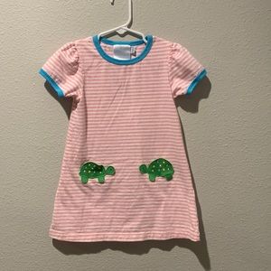 Little English Toddler Girls Turtle Dress - 3T